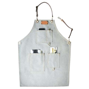 Denim <b>Work</b> Coverall Leather Straps Multi Pocket Unisex <b>Waterproof</b> Dust Proof Utility Workwear HARAZ INTERNATIONAL Needle - Product Image 2