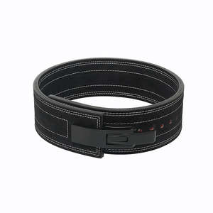 เข็มขัดยกน้ำหนักหนังแท้สำหรับออกกำลังกาย พาวเวอร์ลิฟติ้ง ฟิตเนส ยิม พร้อมโลโก้สั่งทำพิเศษสำหรับผู้ชาย - Product Image 3