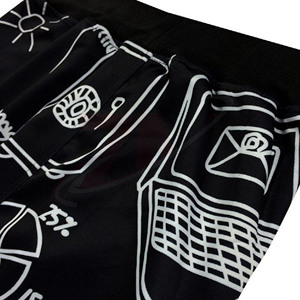 Conjunto de Sudadera con Capucha y Pantalones Deportivos para Hombre, Color Negro, con Estampado de Temática Empresarial, Cintura con Cordón y Bolsillos Laterales, Ropa Casual - Product Image 4