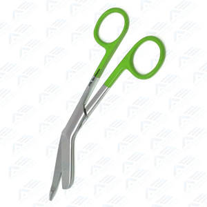 กรรไกรตัดผ้าพันแผลแบบโค้ง Lister Trauma สำหรับแพทย์ ใบมีดหยัก 1 ใบ ตัดพลาสเตอร์ด้วยมือ ทำจากสแตนเลส - Product Image 2