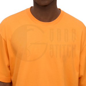 Camiseta de Algodón Grueso Personalizada para Hombre, Estilo Urbano, Hombros Caídos, Corte Holgado Informal, OEM ODM - Product Image 3
