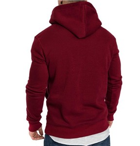 Sudadera con Capucha Azul Marino para Hombre, con Detalle de Botones, Corte Regular, Informal, de Punto, de Algodón, para Otoño - Product Image 6
