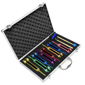 ชุดส้อมเสียงอะลูมิเนียมสำหรับดนตรี 128C 256C 512C สีทอง สีเงิน ชุดสามชิ้น สำหรับห้องปฏิบัติการฟิสิกส์ โดย Blush Surgical - Product Image 2