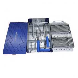 Kit d'instruments pour l'extraction des vis cassées, instruments chirurgicaux orthopédiques pour la fixation osseuse et les procédures d'implantation - Product Image 1