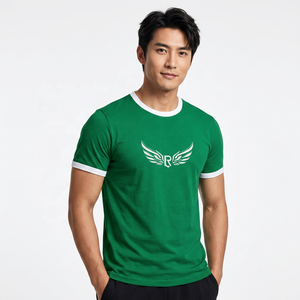 เสื้อยืดผู้ชายทรงปกติคุณภาพสูง 120gsm ขายส่ง พิมพ์ลายโลโก้ด้านหน้าด้วยความร้อน ผ้าโพลีเอสเตอร์ 100% สำหรับกิจกรรมกลางแจ้ง รับสั่งทำ - Product Image 5