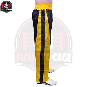 Mejor Proveedor Pantalones de Kick Boxing Ecológicos Fáciles de Usar en Color Negro y Amarillo, Venta Caliente, Servicio OEM ODM, Precio Competitivo - Product Image 2