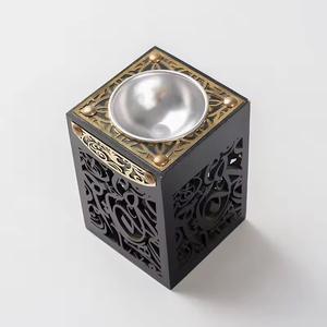 Quemador de incienso de madera, madera natural de primera calidad, resistente al calor, para uso con bakhoor y oud, incienso de madera hecho a mano, personalizado y liso. - Product Image 3