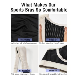 Soutien-gorge de sport léger et sans coutures pour femme, maintien élevé, en Spandex/Nylon, fabriqué au Pakistan, idéal pour la gym et la course à pied (vente en gros) - Product Image 5