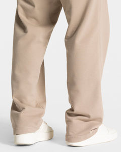 Pantalon de jogging homme en molleton de coton, coupe droite, couleur taupe, personnalisable avec logo OEM, pour le sport et la gym, vente en gros - Product Image 6