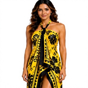 OEM ODM microfiber Sarong Women <b>Beach</b> <b>Wrap</b> tropical palm Lightweight Cover Up Skirt Tropical Island Resort Fashion New Arrival - Product Image 3