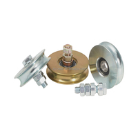 Roulettes en alliage de zinc durables, roulettes de porte coulissante en acier modernes pour usage extérieur intensif, pour hôtels, commerces et résidences
