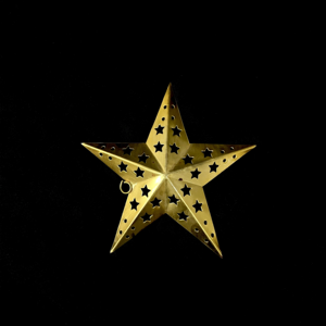 Décoration de Noël en métal découpé en forme d'étoile, à suspendre ou à poser sur table pour la maison - Product Image 5