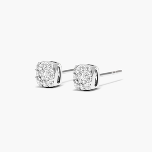 Pendientes Románticos de Plata 925 con Diamante Moissanita, Corte Redondo Brillante, Joyería Fina Elegante, Regalo Perfecto para Cumpleaños para Ella - Product Image 3