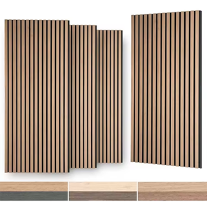 Panneaux acoustiques en MDF à prix compétitif, insonorisants en fibre de polyester pour la décoration intérieure, pour salon et chambre. - Product Image 1
