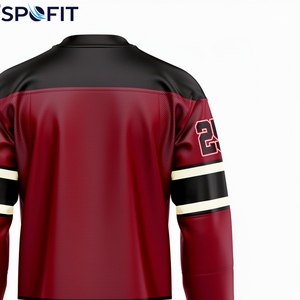 Jersey de Hockey sobre Hielo Personalizado OEM, Transpirable, 100% Poliéster, Uniforme de Hockey sobre Hielo para Equipo con Impresión por Sublimación y Transferencia de Calor - Product Image 5