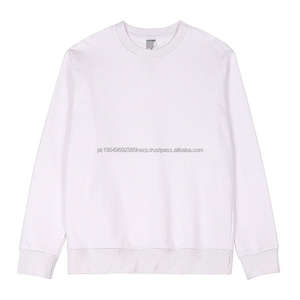 Logotipo personalizado 100% algodón 350gsm French Terry cuello redondo color sólido funcional V-notch sudaderas con costura V - Product Image 5