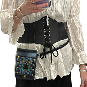Sac à main vintage en cuir véritable avec motif alligator, fermeture à fermoir, grande taille, usage quotidien - Product Image 5
