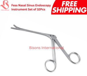 BISONS – Ensemble d'instruments chirurgicaux manuels en acier inoxydable FESS ENT, 32 pièces, pour endoscopie nasale et sinusoïdale - Product Image 6