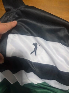 Polo de rugby décontracté pour homme à manches longues, rayé, avec blocs de couleur contrastés, en mélange de coton, vente en gros, OEM - Product Image 5