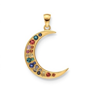 Colgante de Oro Sólido de 14K con Forma de Corazón, Estilo Clásico, Joyería Fina de Lujo, Diseño Personalizado para Fiestas - Product Image 4