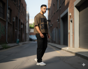 Camisetas Personalizadas de Alta Calidad al por Mayor Rexfit 2206, Camisetas de Algodón con Bordado Desgastado, Camisetas de Cuello Redondo para Hombre - Product Image 2