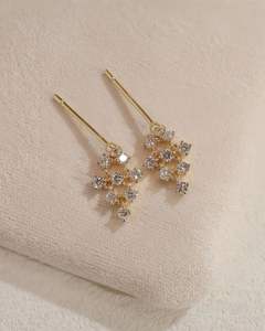 Pendientes de Diamantes de Moissanita en Forma de Gota con Corte Redondo y Plata 925, Hermosos para Novia, Joyería Fina, Regalo para Ella - Product Image 3