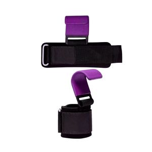 Sangles de poignet professionnelles pour haltérophilie avec crochets en acier et rembourrage en néoprène pour une meilleure prise en powerlifting - Équipement de force pour la gym - Product Image 4