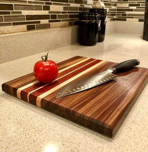 Planche à découper en bambou premium avec poignée, compatible lave-vaisselle, ensemble de planches à fromage pour la cuisine - Product Image 4