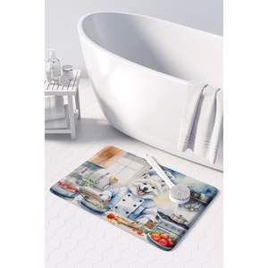 Alfombra de cocina de espuma viscoelástica de Chef esquimal americano, cojín antifatiga lavable a máquina, alfombra de baño cómoda - Product Image 3