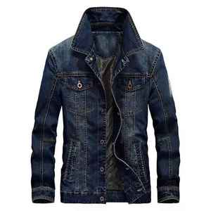Streetwear Denim Jacket Custom Design Men Ripped <b>Button</b> Front Denim Jeans Jacket - Product Image 3