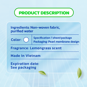 Wow Lingettes nettoyantes à froid non tissées de qualité supérieure au parfum de magnolia pour les soins de la peau - Product Image 3