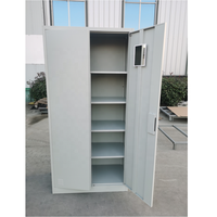 Armoire métallique à 2 portes battantes pour bureau, armoire de rangement en acier pour dossiers et vêtements, placard en fer, Almirah