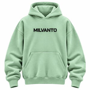 เสื้อฮู้ดดี้สีฟ้าสกายบลูปักลายตามสั่ง ทรงโอเวอร์ไซส์ สำหรับผู้ชายและผู้หญิง ผ้าพรีเมียมเนื้อหนา ทรงไหล่ตก สวมหัวแบบสวม - Product Image 4