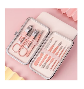 Professional 16pcs Rose Gold Manicure Pedicure <b>Set</b> Surgical Grade Stainless Steel <b>Nail</b> Clipper Kit Custom Logo Grooming Tools - Product Image 3