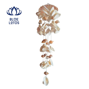 Campanas de Viento de Conchas Marinas Naturales Hechas a Mano, Estilo Playa, Decoración Colgante para Hogar, Jardín, Patio y Regalos - Product Image 2