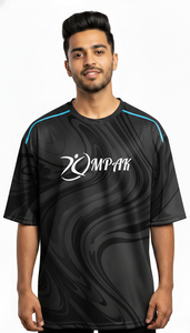 T-shirt oversize en sublimation pour homme, style streetwear urbain, décontracté, coupe ample, mode moderne. - Product Image 3