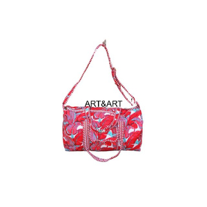Large Capacity Screen Printed Cotton Quilted Vintage Winter Summer Travel <b>Bag</b> Stylish Fashionable Weekend <b>Overnight</b> Duffle Tote - Product Image 2