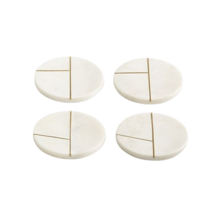 Posavasos de mármol de alta calidad Más vendidos 2025 Nuevo diseño Precio al por mayor Utensilios de cocina Posavasos de café para el hogar y el hotel Juego de 4 - Product Image 1