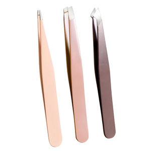 Pinzas de Acero Inoxidable con Marca Privada Personalizada, Herramientas Profesionales para Depilar con Logotipo Personalizado para Maquilladores y Salones de Belleza - Product Image 1