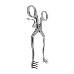 Rétracteur manuel Weitlaner en acier inoxydable, instrument chirurgical auto-serrant, utilisation en chirurgie générale, certifié CE Classe I - Product Image 3