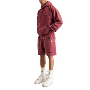 Ensemble de vêtements de sport d'été à séchage rapide pour hommes, imprimé de marque personnalisée, ensemble 2 pièces de shorts de fitness respirants à motif solide, grande taille - Product Image 2