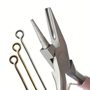 Pince à sertir les fils de 5 pouces, outil de pliage et de bouclage de fils concaves pour bijoux ZetomedPro - Product Image 4