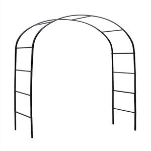 7 8\" H X 4 5\" W Adjustable Black Metal Garden Arch Trellis Fencing & Gates for Garden Climbing Plants Support - Product Image 4