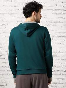 Sudadera con capucha personalizada de alta calidad para hombre, con cremallera completa, estilo urbano, con logotipo personalizado. - Product Image 4