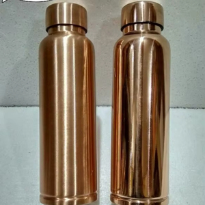 Premium <b>Copper</b> <b>Bottle</b> for <b>Drinking</b> Water Ayurvedic Health Leakproof Lid Eco Friendly Durable Reusable Handmade <b>Bottle</b> - Product Image 1