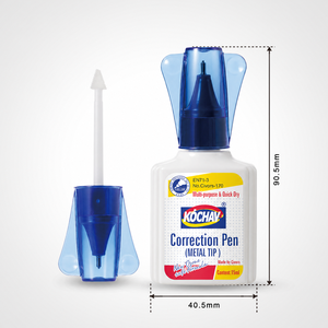 Corrector Líquido de Secado Rápido de 10 ml con Punta Metálica, Corrector Blanco para Oficina, Escuela y Papelería - Product Image 2