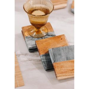 RR ENTERPRISES Handicrafts Square Modern <b>Marble</b> <b>Coaster</b> for Serving Cup Protect Surface Wholesale Bulk Production - Product Image 6