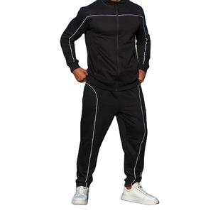 ชุดวอร์มแขนยาวแบบซิปเต็มตัวสำหรับผู้ชาย คุณภาพสูง เหมาะสำหรับวิ่งและเล่นกีฬา ระบายอากาศได้ดี คอตั้ง สามารถปรับแต่งได้ - Product Image 3