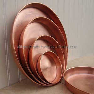 Plateau de service et de cocktails hexagonal en cuivre poli miroir – Accessoire de bar et récipient à décanteur en métal géométrique pour hôtels de luxe - Product Image 4