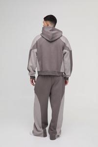 Survêtements en coton 100% avec logo personnalisé, streetwear, ensembles de survêtements pour hommes, 2 pièces, survêtement, pantalon et sweat-shirt, grandes tailles pour hommes - Product Image 3